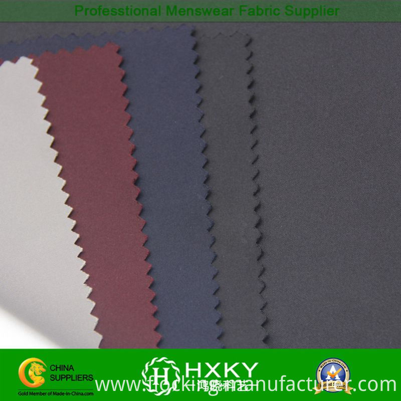 Twill Imitation Memory Polyester Fabric for Trench Coat